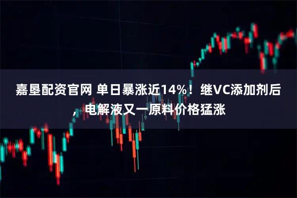 嘉垦配资官网 单日暴涨近14%！继VC添加剂后，电解液又一原料价格猛涨