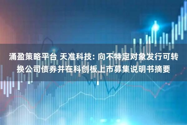 涌盈策略平台 天准科技: 向不特定对象发行可转换公司债券并在科创板上市募集说明书摘要