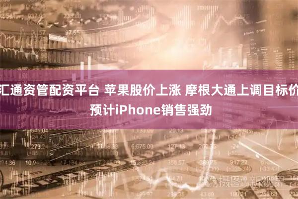 汇通资管配资平台 苹果股价上涨 摩根大通上调目标价 预计iPhone销售强劲