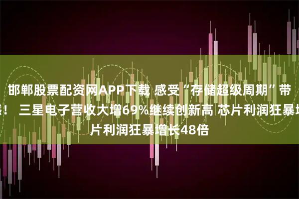 邯郸股票配资网APP下载 感受“存储超级周期”带来的震撼！ 三星电子营收大增69%继续创新高 芯片利润狂暴增长48倍